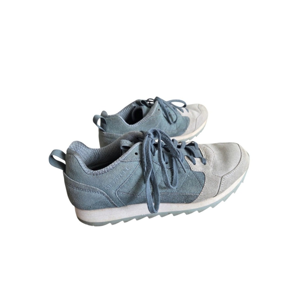 Merrell Alpine Cloud Sneaker Suede Womens 7.5 Blue Gray Lace Up Shoes Trail Hike